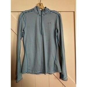 Nike Running Dri Fit 1/4 Zip Pullover Womens Small Shirt Turquoise Activewear